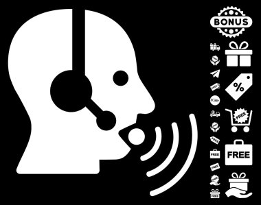 Ses dalgaları simgesi ücretsiz Bonus ile konuşurken işleç