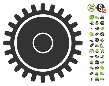 Ücretsiz Bonus dişli simgesiyle