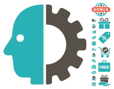 Cyborg kafa simgesi ücretsiz bonus