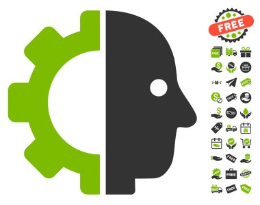 Cyborg kafa simgesi ücretsiz bonus