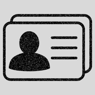 Hesap kartları grenli doku simgesi