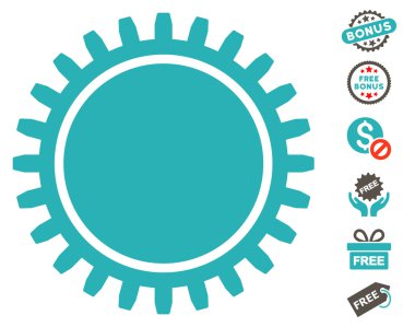 Ücretsiz Bonus dişli simgesiyle