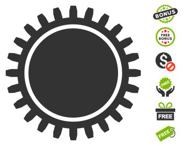 Ücretsiz Bonus dişli simgesiyle