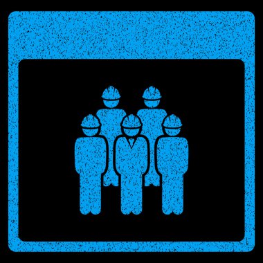 Personel sayfa grenli doku simgesini takvim