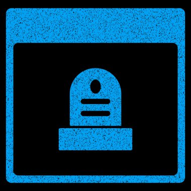 Anıt mezar taşı takvim sayfası grenli doku simgesi