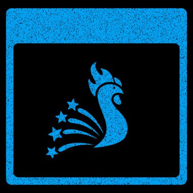 Festival horoz takvim sayfası grenli doku simgesi