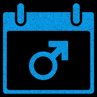 Mars erkek sembol takvim gün grenli doku simgesini