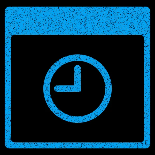 Idő naptári oldal szemcsés textúra ikon — Stock Vector