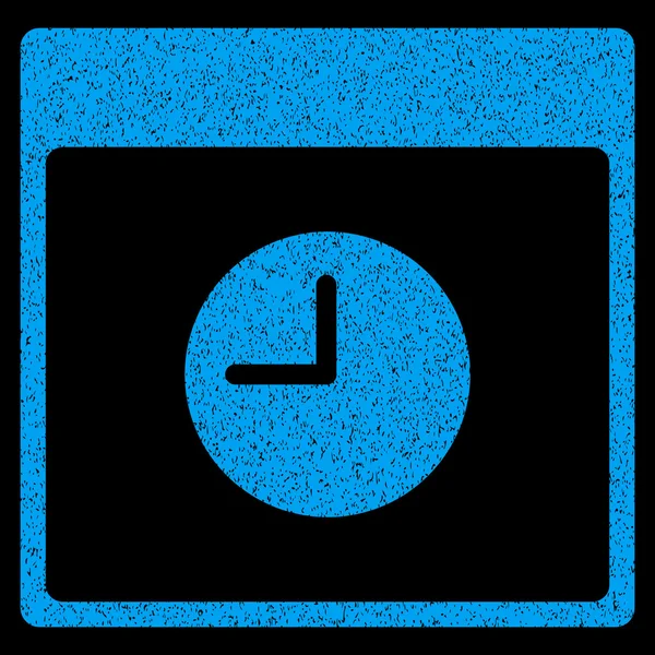 Relógio Calendário Página Grainy Textura Ícone — Vetor de Stock