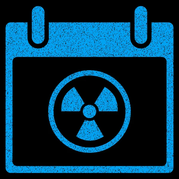 Atomkalender Tag körnige Textur Symbol — Stockvektor