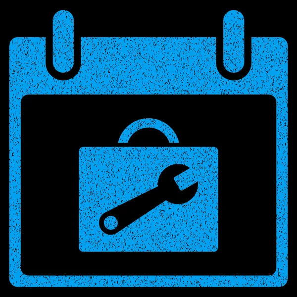 Caixa de ferramentas Calendário Dia Grainy Texture Icon — Vetor de Stock
