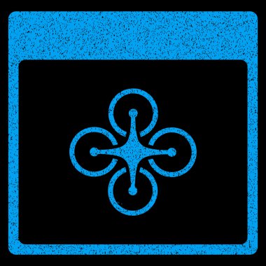 Hava helikopter takvim sayfası grenli doku simgesi