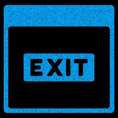 Çıkış resim yazısı takvim sayfası grenli doku simgesi