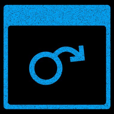 İktidarsızlık takvim sayfası grenli doku simgesi