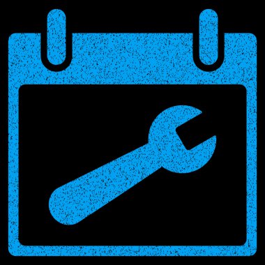 İngiliz anahtarı aracı takvim gün grenli doku simgesi