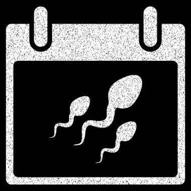 Sperm takvim gün grenli doku simgesi