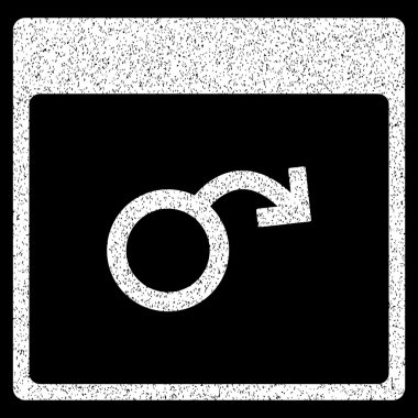 İktidarsızlık takvim sayfası grenli doku simgesi