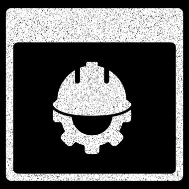 Geliştirme takvim sayfası grenli doku simgesi