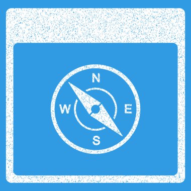 Pusula takvim sayfası grenli doku simgesi