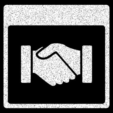 El sıkışma takvim sayfası grenli doku simgesi