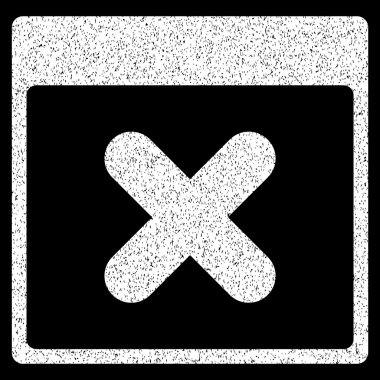 Takvim sayfası grenli doku simgesini iptal