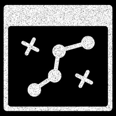 Yol noktaları sayfa grenli doku simgesini takvim