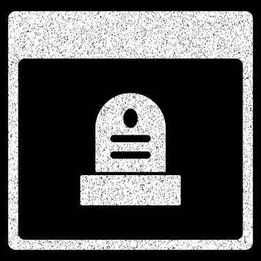 Anıt mezar taşı takvim sayfası grenli doku simgesi