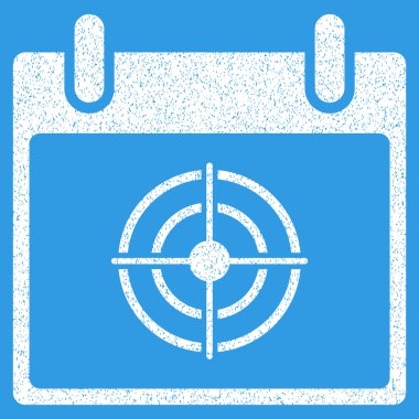 Bullseye takvim gün grenli doku simgesi