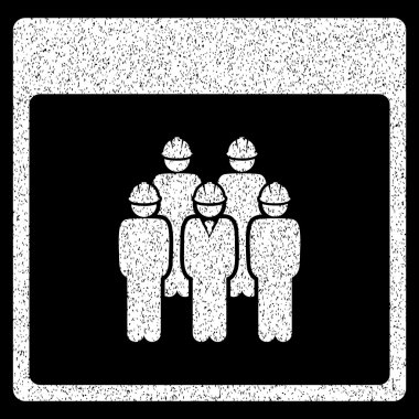 Personel sayfa grenli doku simgesini takvim