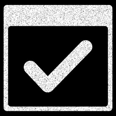 Geçerli gün takvim sayfası grenli doku simgesi