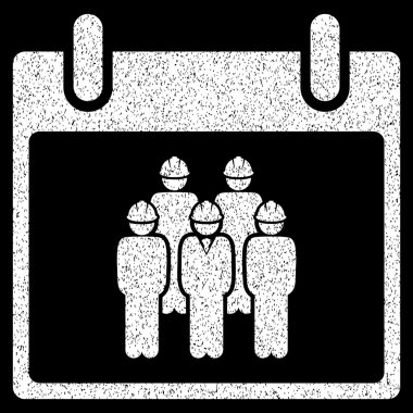 Personel takvim gün grenli doku simgesi