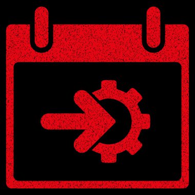 COG Tümleştirme takvim gün grenli doku simgesi