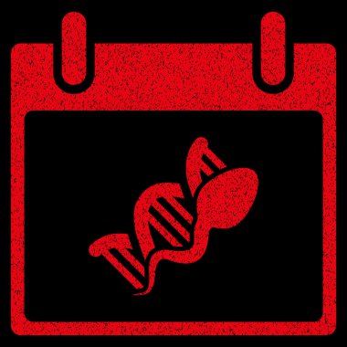 Sperm Dna çoğaltma takvim gün grenli doku simgesi