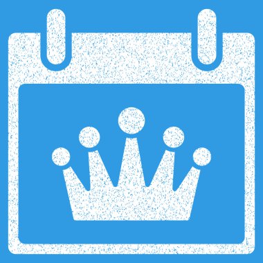 Taç takvim gün grenli doku simgesi