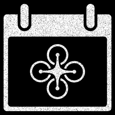 Airdrone takvim gün grenli doku simgesi