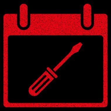 Takvim gün grenli doku simgesini ayarlama tornavida