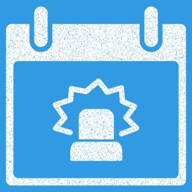 Uyarı takvim gün grenli doku simgesi