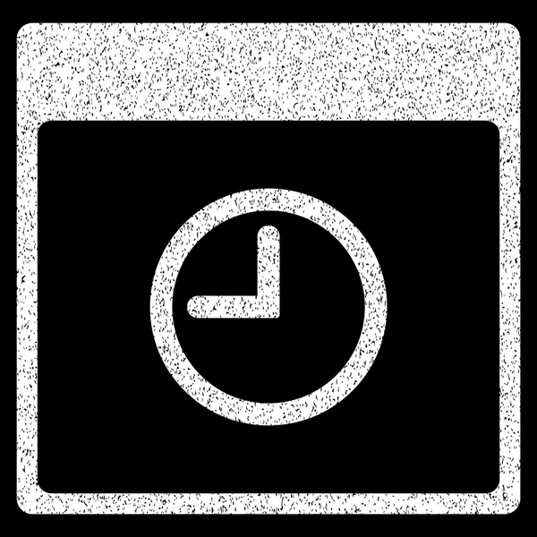 Calendario de tiempo Página Grainy Texture Icono — Archivo Imágenes Vectoriales