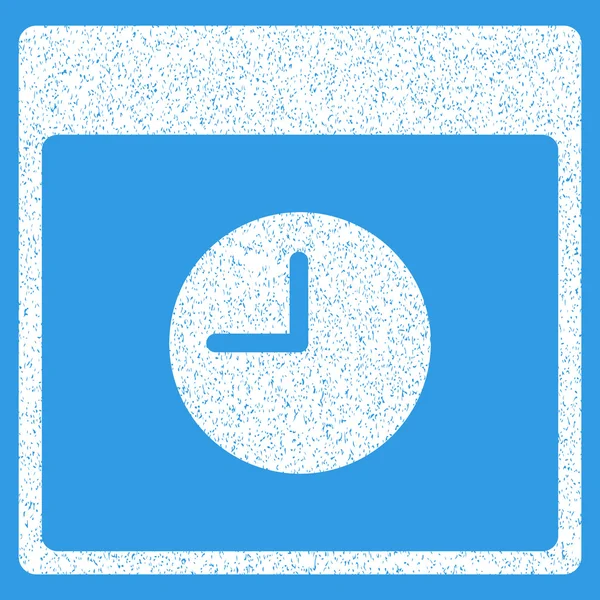 Reloj Calendario Página Grainy Textura icono — Vector de stock