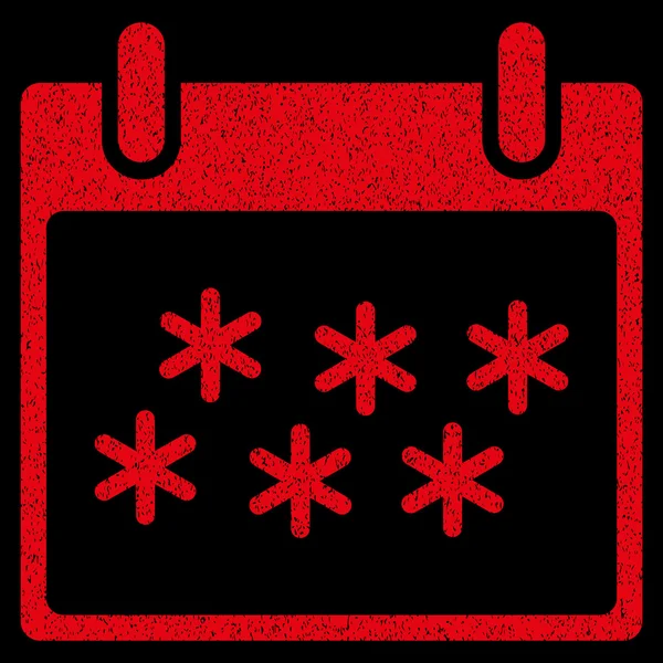 Икона "Снежный календарь" — стоковый вектор