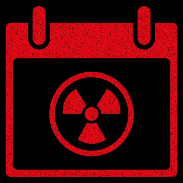 Atomic kalenderikonen dag grynig konsistens — Stock vektor