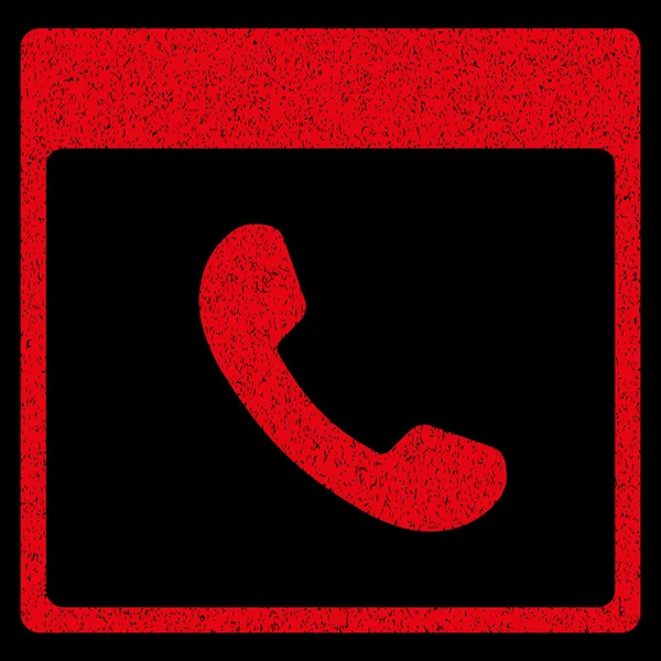 Telefon takvim sayfası grenli doku simgesi — Stok Vektör