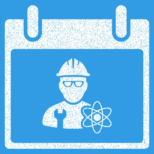 Atomic Engineer Calendar Day Grainy Texture Icon