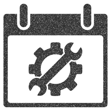 Yapılandırma araçları takvim gün grenli doku simgesi