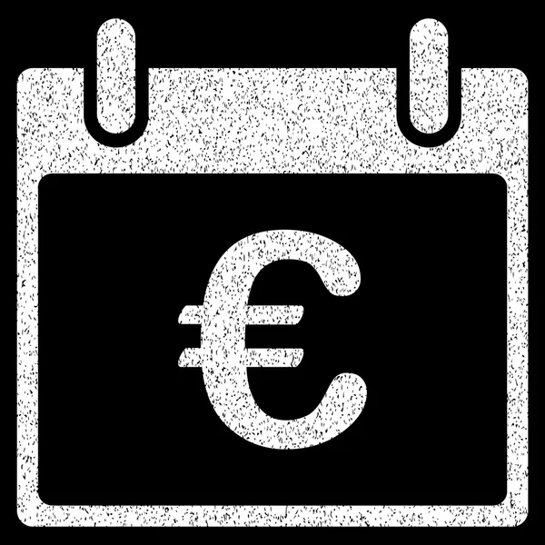 Euron kalenderikonen dag grynig konsistens — Stock vektor