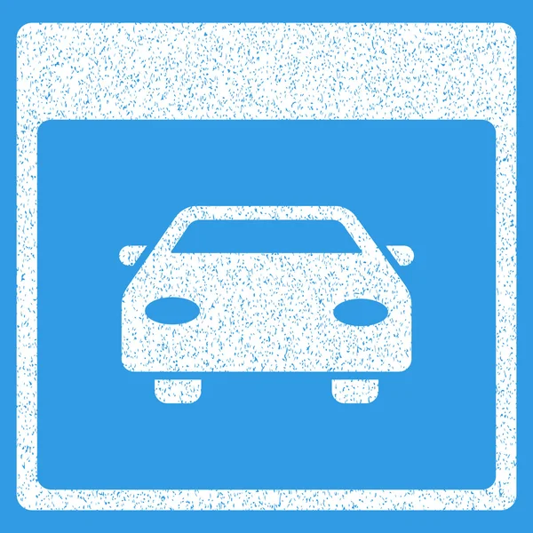 自動車車カレンダー ページのザラザラした質感のアイコン — ストックベクタ