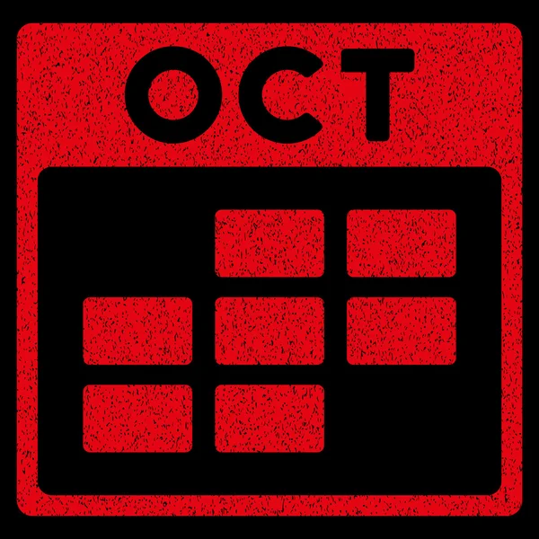 Styczeń Calendar ikonę ziarniste tekstury siatki — Wektor stockowy