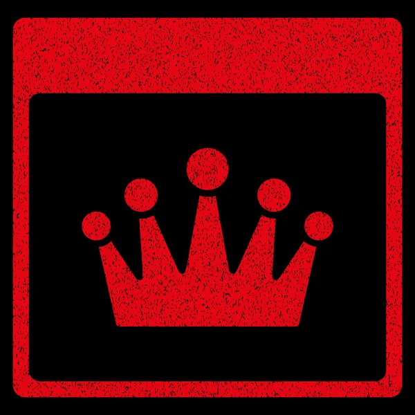 Ikona ziarnistą strukturę strony kalendarza korony — Wektor stockowy