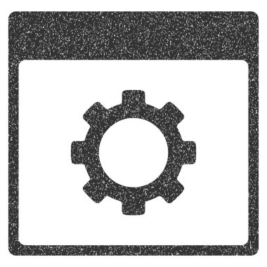 Vites seçenekleri sayfa grenli doku simgesini takvim