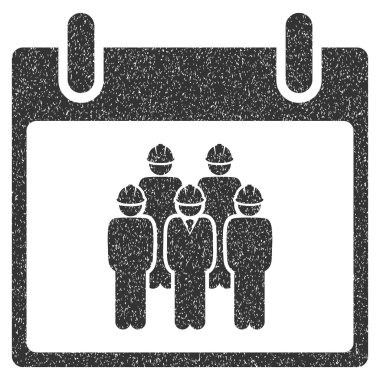 Personel takvim gün grenli doku simgesi